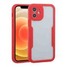 For iPhone 12 Acrylic + TPU 360 Degrees Full Coverage Shockproof Protective Case(Red) - 1