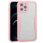 For iPhone 12 Pro Max Acrylic + TPU 360 Degrees Full Coverage Shockproof Protective Case(Pink) - 1