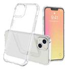 For iPhone 13 mini LESUDESIGN Proud Bear Series TPU + Tempered Glass Transparent Anti-fall Phone Protective Case with Sound Conversion Design - 1