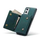 For OnePlus 9 Pro DG.MING M1 Series 3-Fold Multi Card Wallet  Back Cover Shockproof Case with Holder Function(Green) - 6
