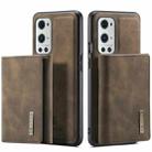 For OnePlus 9 Pro DG.MING M1 Series 3-Fold Multi Card Wallet  Back Cover Shockproof Case with Holder Function(Coffee) - 8