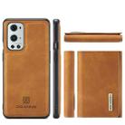 For OnePlus 9 Pro DG.MING M1 Series 3-Fold Multi Card Wallet  Back Cover Shockproof Case with Holder Function(Brown) - 2