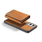 For OnePlus 9 Pro DG.MING M1 Series 3-Fold Multi Card Wallet  Back Cover Shockproof Case with Holder Function(Brown) - 5