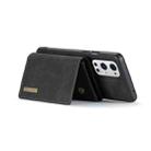 For OnePlus 9 Pro DG.MING M1 Series 3-Fold Multi Card Wallet  Back Cover Shockproof Case with Holder Function(Black) - 4