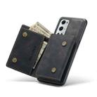 For OnePlus 9 Pro DG.MING M1 Series 3-Fold Multi Card Wallet  Back Cover Shockproof Case with Holder Function(Black) - 6