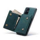 For OnePlus 9 (EU/NA) DG.MING M1 Series 3-Fold Multi Card Wallet  Back Cover Shockproof Case with Holder Function(Green) - 6