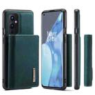 For OnePlus 9 (EU/NA) DG.MING M1 Series 3-Fold Multi Card Wallet  Back Cover Shockproof Case with Holder Function(Green) - 8