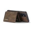 For OnePlus 9 (EU/NA) DG.MING M1 Series 3-Fold Multi Card Wallet  Back Cover Shockproof Case with Holder Function(Coffee) - 4