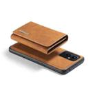 For OnePlus 9 (EU/NA) DG.MING M1 Series 3-Fold Multi Card Wallet  Back Cover Shockproof Case with Holder Function(Brown) - 5