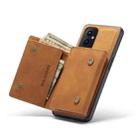 For OnePlus 9 (EU/NA) DG.MING M1 Series 3-Fold Multi Card Wallet  Back Cover Shockproof Case with Holder Function(Brown) - 6