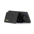 For OnePlus 9 (EU/NA) DG.MING M1 Series 3-Fold Multi Card Wallet  Back Cover Shockproof Case with Holder Function(Black) - 4