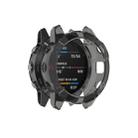 For Garmin Fenix 6 / 6 Pro Smart Watch Half Coverage TPU Protective Case(Transparent Black) - 1