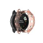 For Garmin Fenix 6X / 6X Pro Smart Watch Half Coverage TPU Protective Case(Transparent Orange) - 1