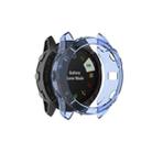 For Garmin Fenix 6X / 6X Pro Smart Watch Half Coverage TPU Protective Case(Transparent Blue) - 1