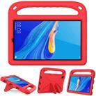 For Huawei MediaPad M6 8.4 Handle Portable EVA Shockproof Anti Falling Protective Case with Triangle Holder(Red) - 1