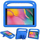 For Samsung Galaxy Tab A 8.0 2019 SM-T290 / SM-T295 Handle Portable EVA Shockproof Anti Falling Protective Case with Triangle Holder(Blue) - 1