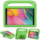 For Samsung Galaxy Tab A 8.0 2019 SM-T290 / SM-T295 Handle Portable EVA Shockproof Anti Falling Protective Case with Triangle Holder(Green) - 1