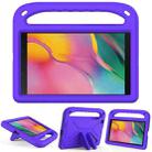 For Samsung Galaxy Tab A 8.0 2019 SM-T290 / SM-T295 Handle Portable EVA Shockproof Anti Falling Protective Case with Triangle Holder(Purple) - 1