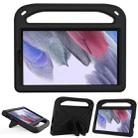 For Samsung Galaxy Tab A7 Lite 8.7 SM-T220 / SM-T225 Handle Portable EVA Shockproof Anti Falling Protective Case with Triangle Holder(Black) - 1