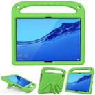 For Huawei MediaPad T5 Handle Portable EVA Shockproof Anti Falling Protective Case with Triangle Holder(Green) - 1