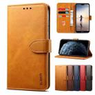 For Samsung Galaxy S21 5G GUSSIM Business Style Horizontal Flip Leather Case with Holder & Card Slots & Wallet(Khaki) - 1