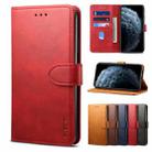 For Samsung Galaxy S21 5G GUSSIM Business Style Horizontal Flip Leather Case with Holder & Card Slots & Wallet(Red) - 1