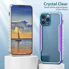 For iPhone 13 Pro Armor Metal Clear PC + TPU Shockproof Case (Blue) - 2
