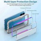 For iPhone 13 Pro Armor Metal Clear PC + TPU Shockproof Case (Blue) - 3