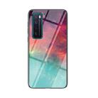 For Huawei nova 7 5G Starry Sky Pattern Tempered Glass + TPU Shockproof Protective Case(Colorful Starry Sky) - 1