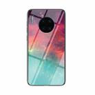 For Huawei Mate 30 Pro Starry Sky Pattern Tempered Glass + TPU Shockproof Protective Case(Colorful Starry Sky) - 1