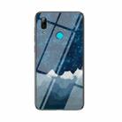 For Huawei P smart 2019 Starry Sky Pattern Tempered Glass + TPU Shockproof Protective Case(Star Chess) - 1