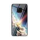 For Huawei Mate 20 Pro Starry Sky Pattern Tempered Glass + TPU Shockproof Protective Case(Bright Starry Sky) - 1