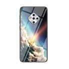 For vivo X50e Starry Sky Painted Tempered Glass TPU Shockproof Protective Case(Bright Stars) - 1