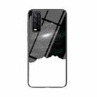 For vivo Y20 Starry Sky Painted Tempered Glass TPU Shockproof Protective Case(Cosmic Starry Sky) - 1