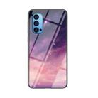 For OPPO Reno4 Starry Sky Painted Tempered Glass TPU Shockproof Protective Case(Dream Sky) - 1