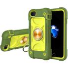 Shockproof Silicone + PC Protective Case with Dual-Ring Holder For iPhone 6/6s/7/8/SE 2022 / SE 2020(Avocado) - 1