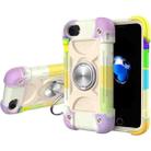 Shockproof Silicone + PC Protective Case with Dual-Ring Holder For iPhone 6/6s/7/8/SE 2022 / SE 2020(Colorful Beige) - 1