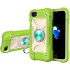 Shockproof Silicone + PC Protective Case with Dual-Ring Holder For iPhone 6 Plus/6s Plus/7 Plus/8 Plus(Guava) - 1