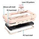 For iPhone 12 Pro Max Shockproof Silicone + PC Protective Case with Dual-Ring Holder(Rose Gold) - 3