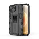 For iPhone 13 mini Supersonic PC + TPU Shock-proof Protective Case with Holder (Black) - 1