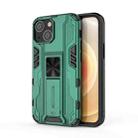 For iPhone 13 mini Supersonic PC + TPU Shock-proof Protective Case with Holder (Green) - 1