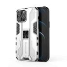 For iPhone 13 Pro Max Supersonic PC + TPU Shock-proof Protective Case with Holder (Silver) - 1