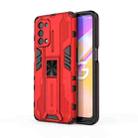 For OPPO A93 5G / For OnePlus Nord N200 5G Supersonic PC + TPU Shock-proof Protective Case with Holder(Red) - 1