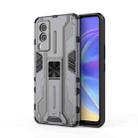 For vivo V21e 5G Supersonic PC + TPU Shock-proof Protective Case with Holder(Grey) - 1