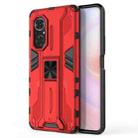 For Honor 50 SE / Huawei nova 9 SE Supersonic PC + TPU Shock-proof Protective Case with Holder(Red) - 1