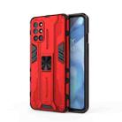 For OnePlus 9R Supersonic PC + TPU Shock-proof Protective Case with Holder(Red) - 1