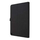For Amazon Kindle Fire HD 10 2021 Horizontal Flip TPU + Fabric PU Leather Protective Case with Name Card Clip(Black) - 3