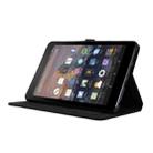 For Amazon Kindle Fire HD 10 2021 Horizontal Flip TPU + Fabric PU Leather Protective Case with Name Card Clip(Black) - 4