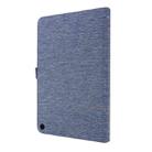 For Amazon Kindle Fire HD 10 2021 Horizontal Flip TPU + Fabric PU Leather Protective Case with Name Card Clip(Blue) - 3