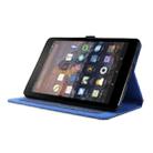 For Amazon Kindle Fire HD 10 2021 Horizontal Flip TPU + Fabric PU Leather Protective Case with Name Card Clip(Blue) - 4